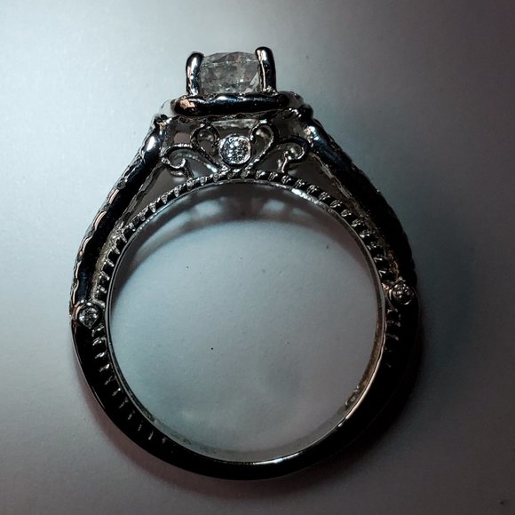 14K white gold diamond ring - Picture 11 of 11